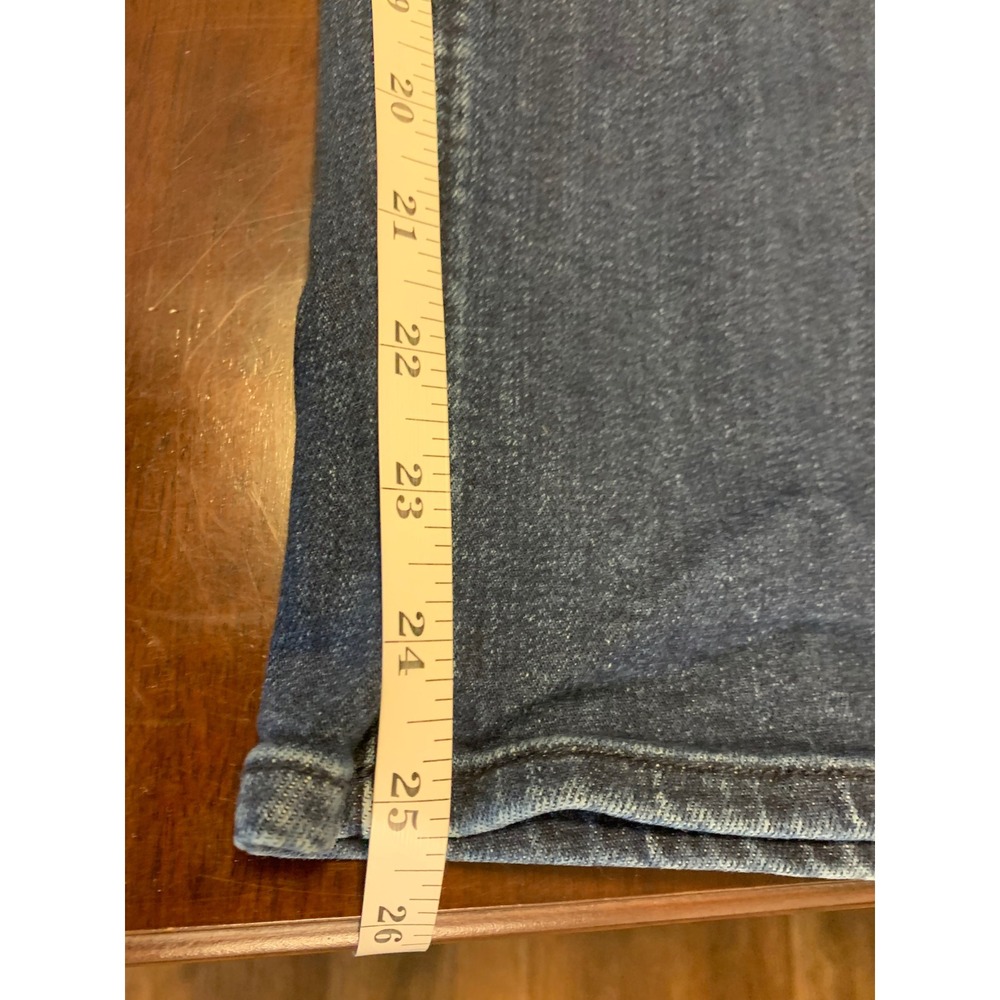 Quince Organic Cotton Wide Leg Crop Jeans Dark Wash Indigo Blue Size 31 - Picture 6 of 8